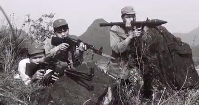 中越自卫反击战相片图片