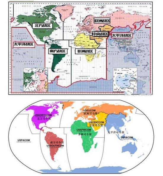 中国五大战区俄有四大战区 美国却把世界划分成战区