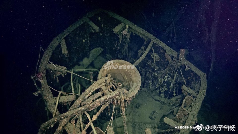 所罗门海985米深处,旧日本海军比睿(ひえい)号战列舰残骸 