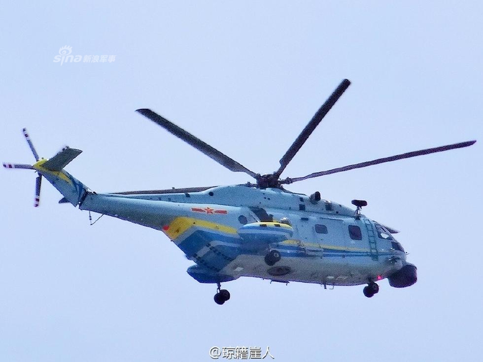 为航母专盯水下我直18反潜直升机再曝训练画面