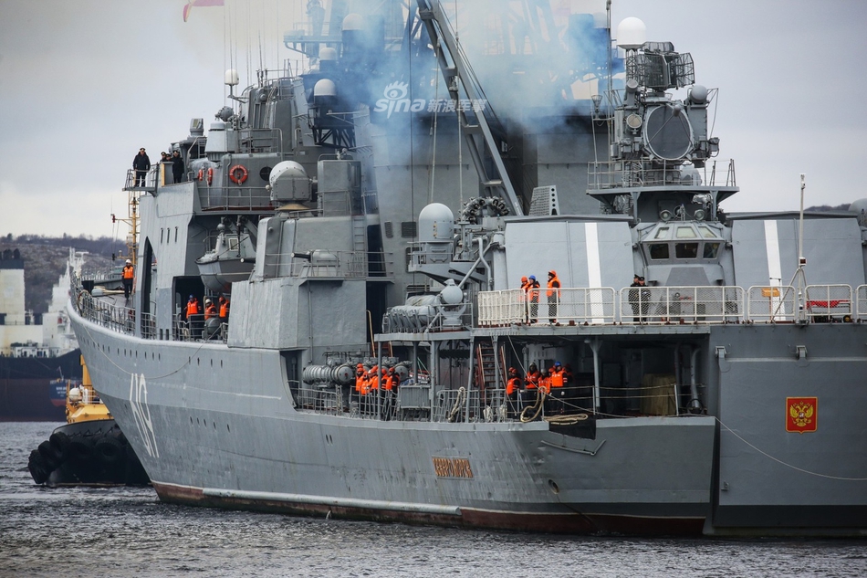 俄无畏级大型反潜舰结束远洋任务归港曾穿越英吉利海峡