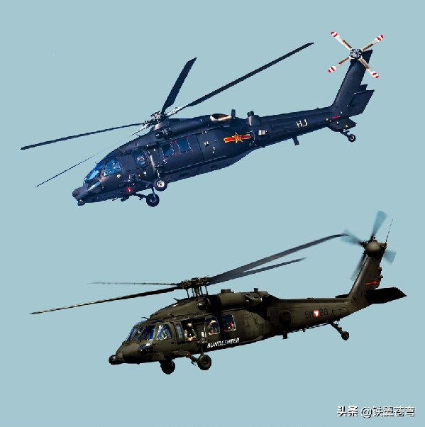 真的太像了但并不是仿制直20和黑鹰同角度对比